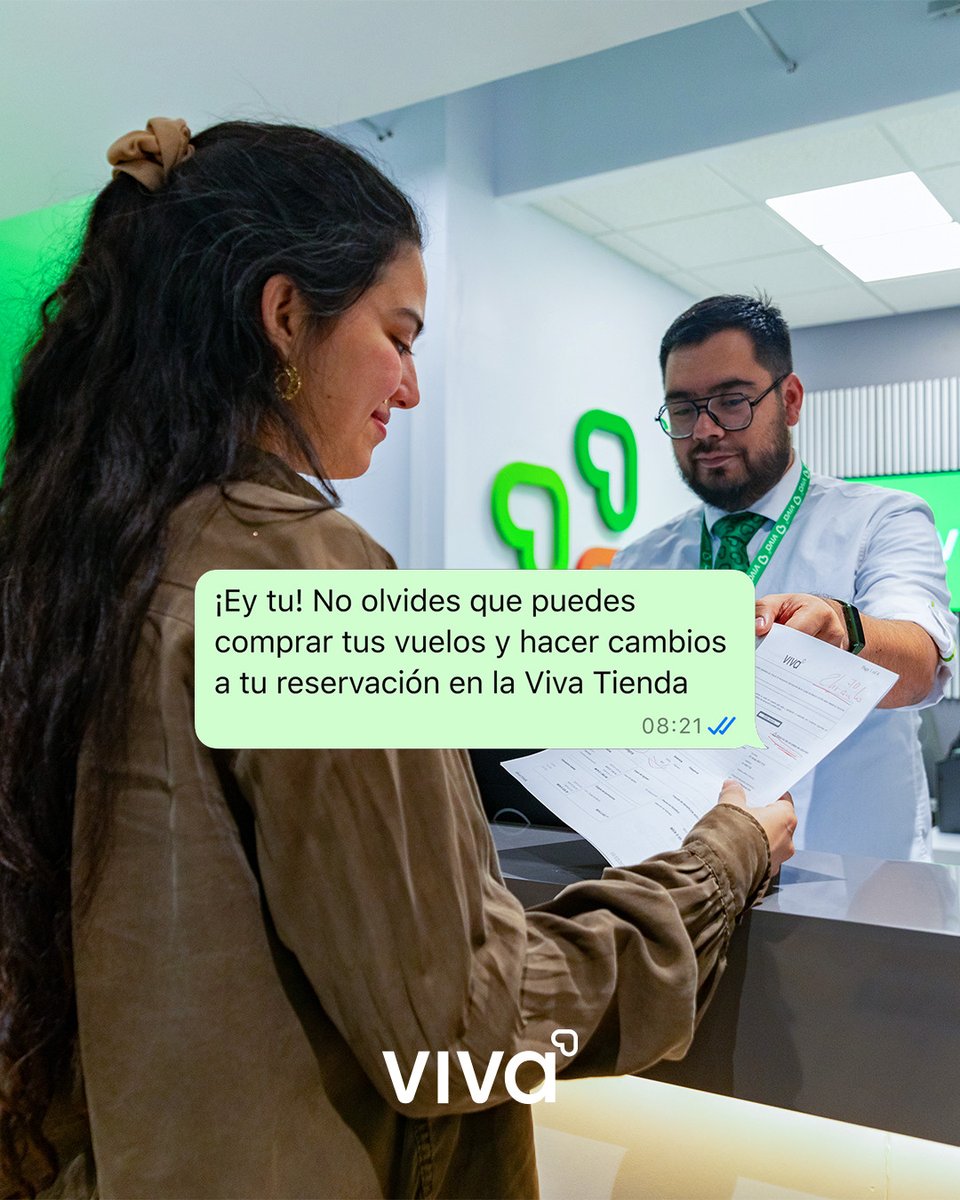 VivaAerobus's tweet photo. Si te estresa hacer comprar tus vuelos online o por teléfono, ¡no hay problema! Para eso estamos en la Viva Tienda 😎✈️ #vuelo #viaje #comedia #VivaTienda #VivaVolar https://t.co/JGHziEwWmB