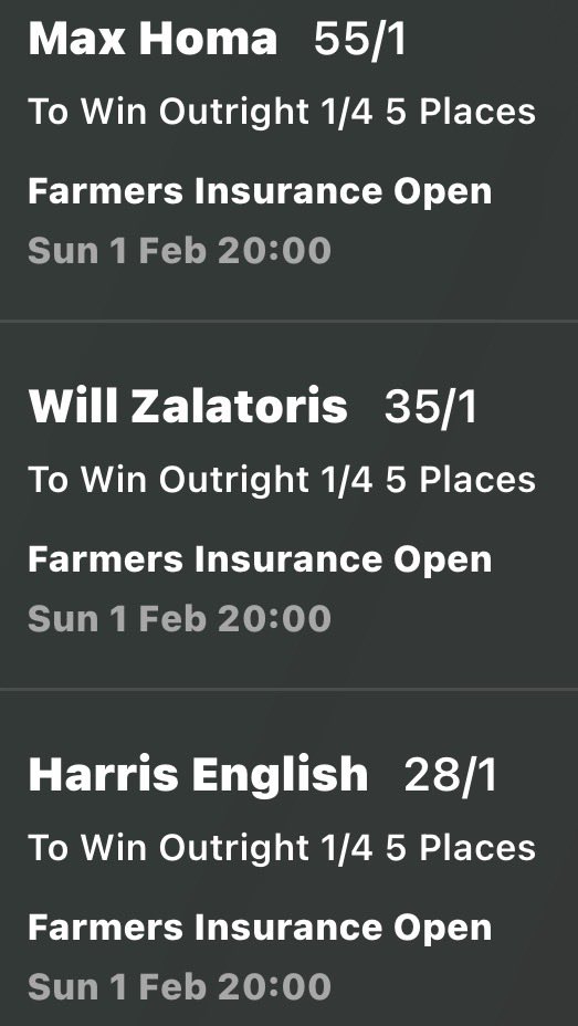 BBirdies2's tweet image. After last weeks lovely EW double with Sully and Jason Day, Big Bro has decided to provide his choices this week. Get On!
#BahrainGolfChamps 
#farmersinsuranceopen 
#golftips