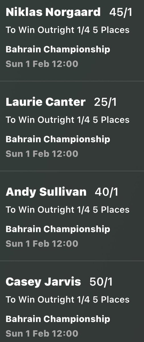 BBirdies2's tweet image. After last weeks lovely EW double with Sully and Jason Day, Big Bro has decided to provide his choices this week. Get On!
#BahrainGolfChamps 
#farmersinsuranceopen 
#golftips