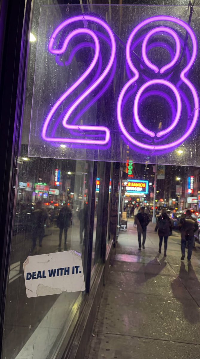 I was in the city today, and I saw these all over!  28 is everywhere I guess I have to DEAL WITH IT !