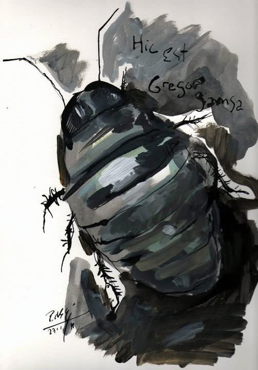 Hic est Gregor Samsa
(27-I-2011)
Técnica mixta sobre papel.