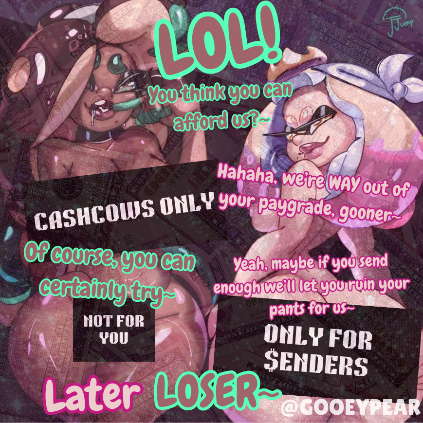 GooeyPear's tweet photo. Only the best gooners will send to pump their cute cocks for superior porn mommies~ So go ahead, give momma a little encouragement...and you might just get a dm~ 💋💰

#findom #paypiggy #cashcow #finsub #nsfw #hentai https://t.co/bp2eDrhVm5