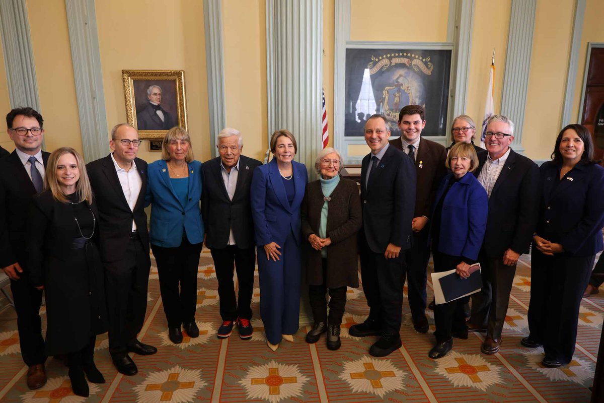 MassGovernor's tweet photo. On International Holocaust Remembrance Day, we remember the six million Jewish lives stolen by the Nazi regime—and the consequences of hatred left unchecked.

With antisemitism on the rise, we must remain vigilant, stand with our Jewish communities, and call out hate wherever it appears.

Grateful to Senate President Karen Spilka for hosting this meaningful observance and to everyone who joined us this afternoon—especially survivor Magda Bader, whose story reminds us why remembrance, resilience, and truth matter.