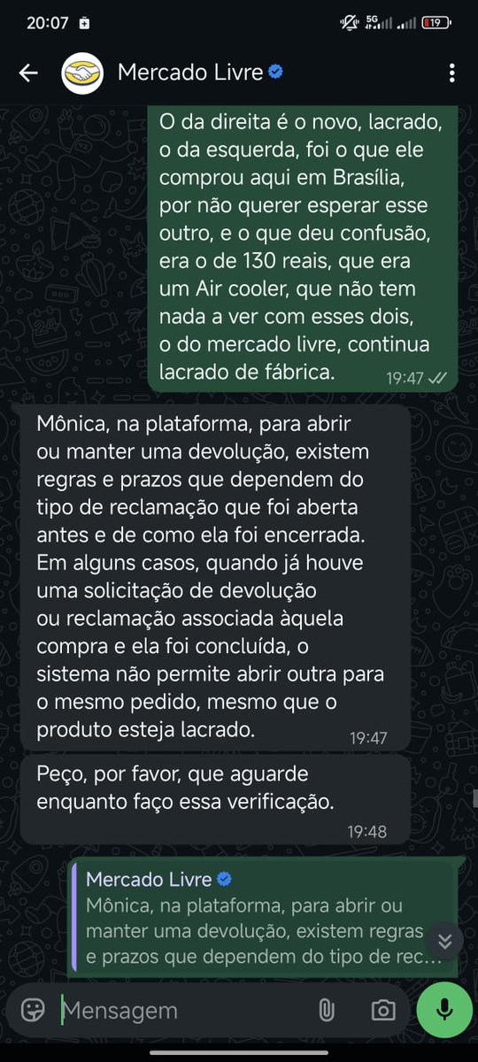 rafhaelmiranda's tweet photo. @MercadoLivre acham que sao deuses, maiores que a lei do consumidor...quero a devolucao do produto que chegou ontem, ja abrir reclamacao no gov, no procon e no reclame aqui. https://t.co/qBGzudB127