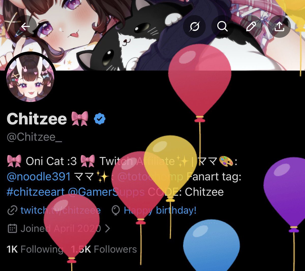 Chitzee_'s tweet image. 🎀 Another birthday HUZZAHHHH