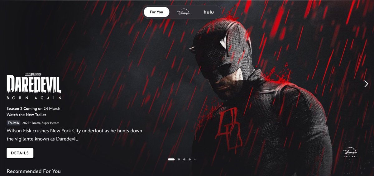 RayKcx's tweet image. Just logged into Disney+ and was blinded by PEAK