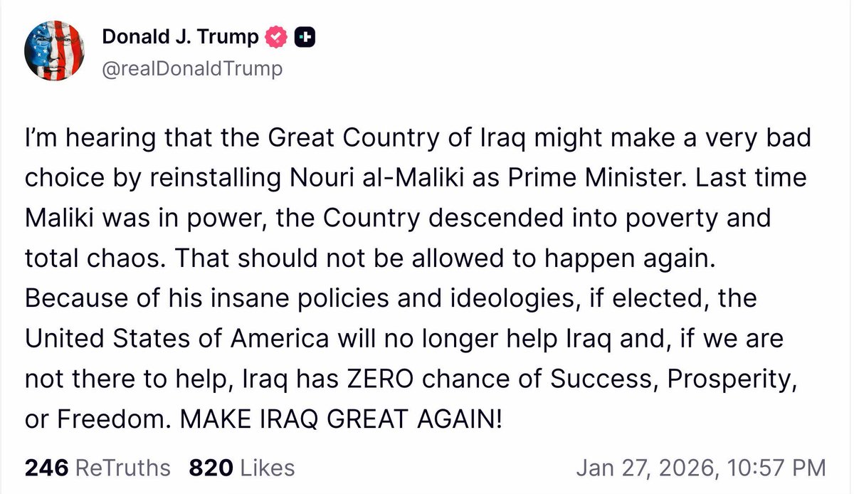 I told you Trump would fix it!

Make Iraq Great Again