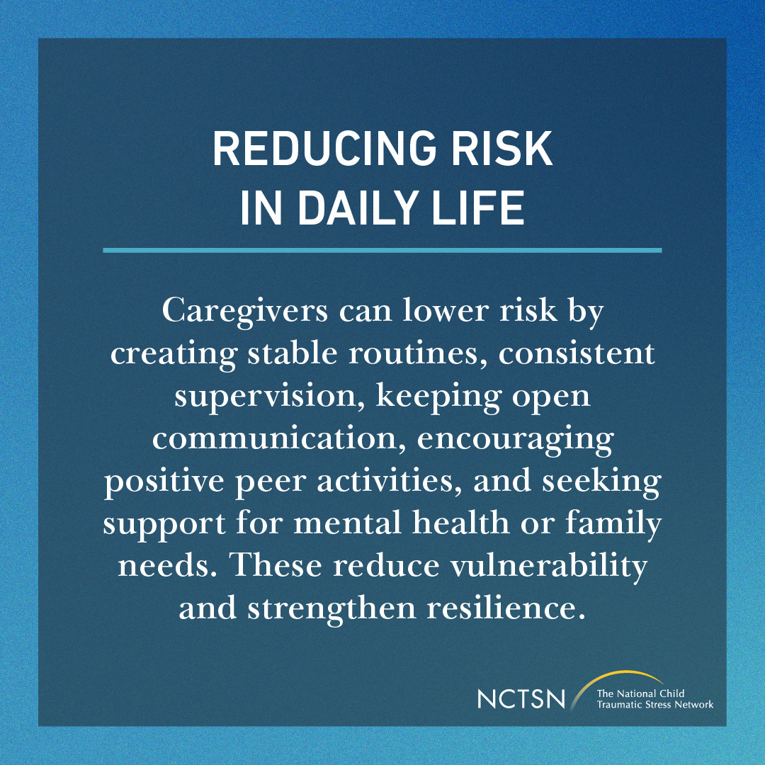 nctsn's tweet image. Kids are safer when they feel connected and supported. Caregivers can reduce risk and help children heal by staying engaged, building trust, and supporting safe friendships and activities. To learn more, visit: bit.ly/48sRgcl    
 
#TraffickingPrevention
