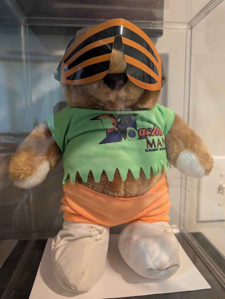 calcreateschaos's tweet photo. 🤯 I can't believe I forgot to post about this!

I've wanted one of these #MachoMan bears forever! When I saw @TheMattCardona was selling one on @Whatnot, I had to have it! #OoohYeah💪

It'll be "Originally from the Matt Cardona collection" if I ever try to sell it. 😂 https://t.co/4sMaLtXeRU