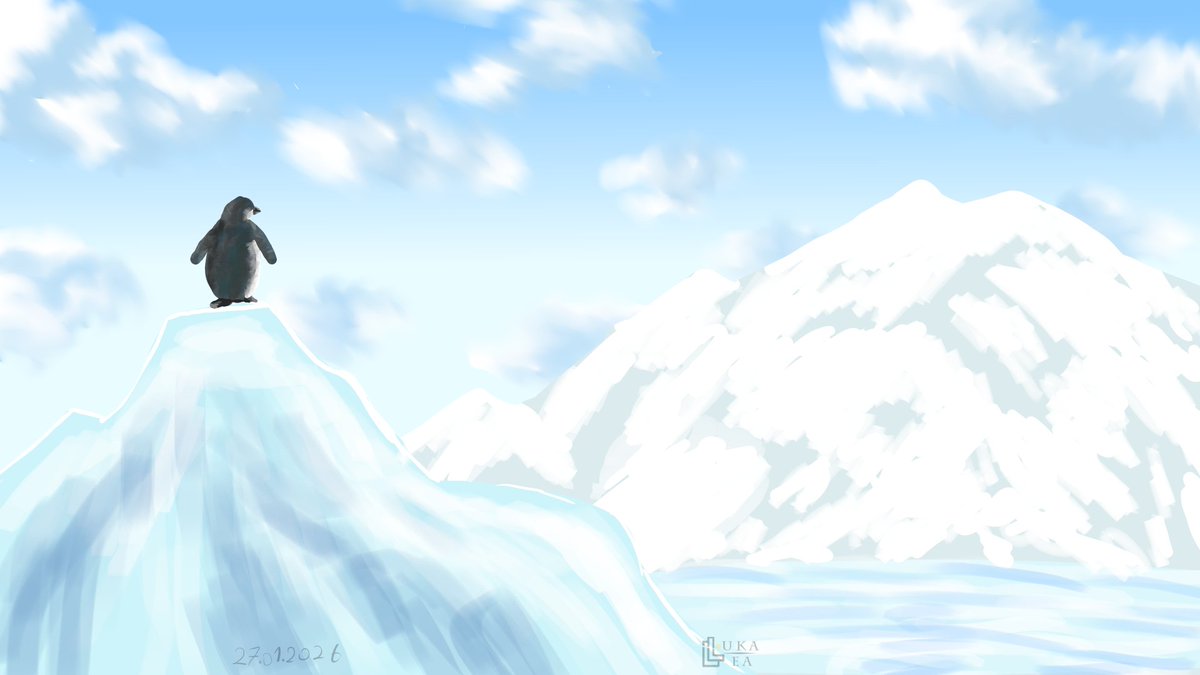 _LUKALEA_'s tweet photo. A brave penguin
#digitalart
#painting
#antartica
#penguin
#thepenguin
#inspirations https://t.co/rvPxxT6rfh