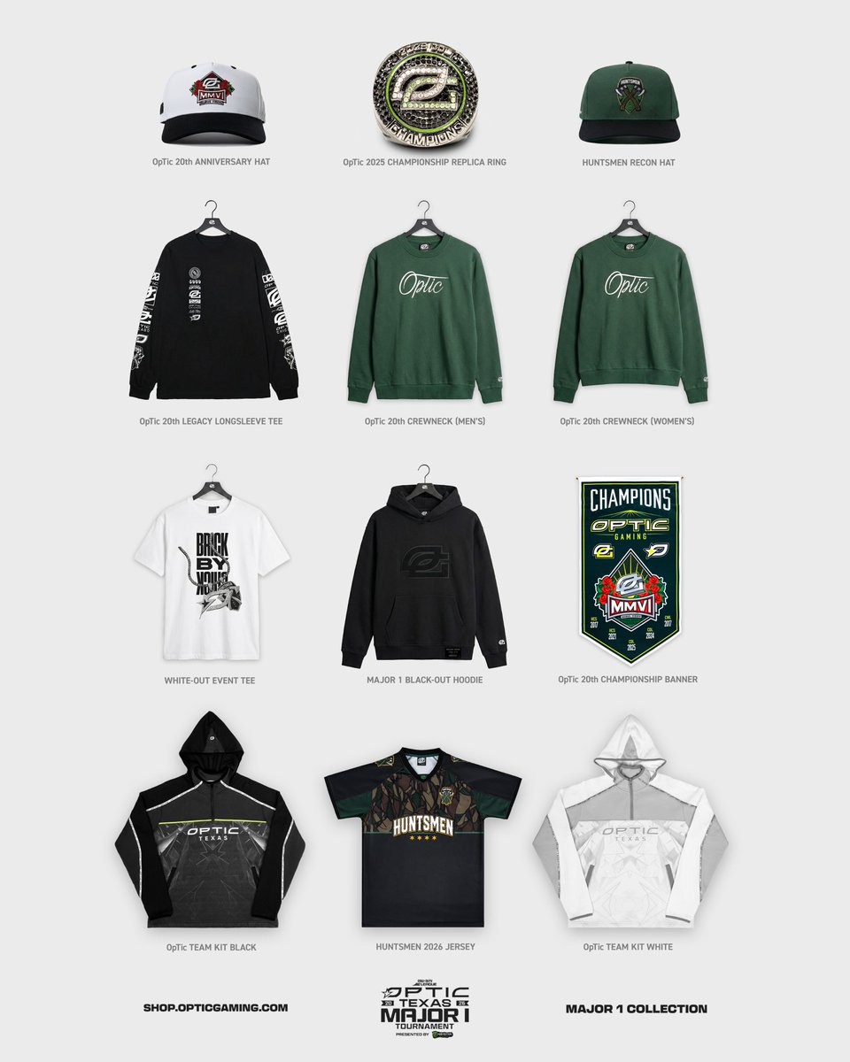 The Major Collection ✨

Available Friday, 12p CT, at Major 1 &amp; Online