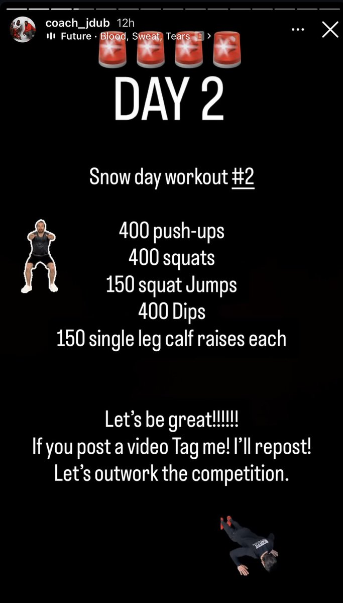 AmirColey_8's tweet photo. Might be snowed in but that ain’t stopping nothing, Go Work‼️ @CoachJdubSFA
#WorkAintHard https://t.co/3tm0yOL4EK