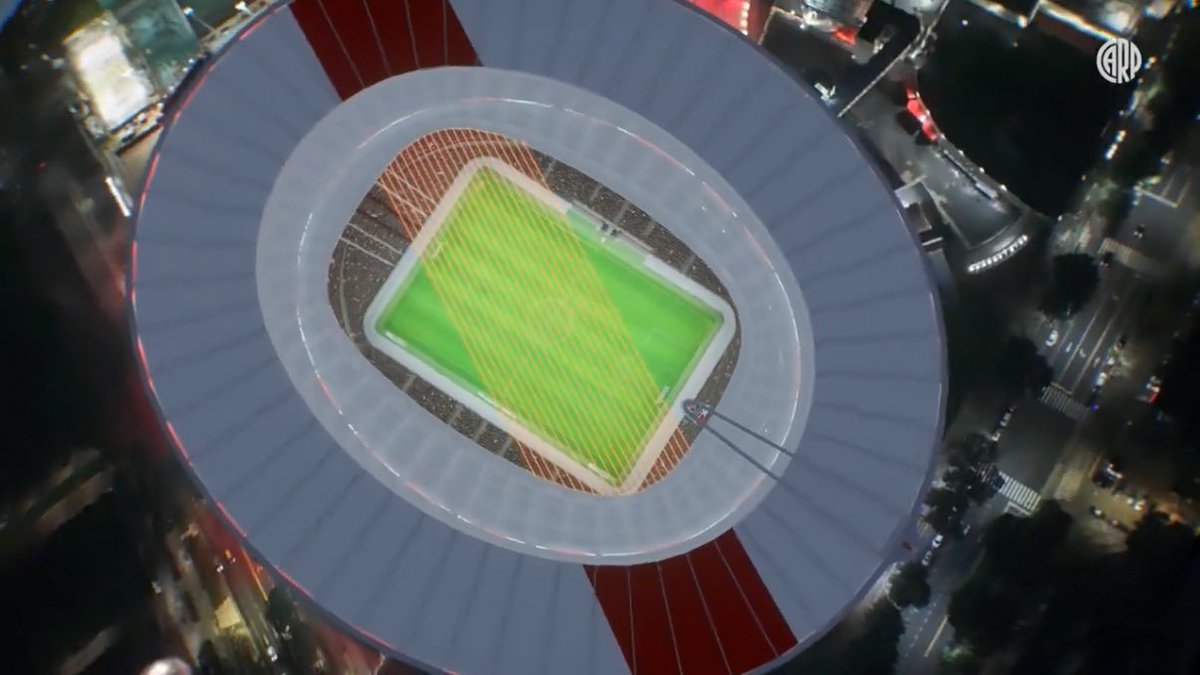 juanitalusins's tweet image. #River anunció el #techado del #Monumental 🏟️

🔴⚪️ Nueva bandeja con 16.000 lugares nuevos. Las butacas serán rojas y blancas. 
👀 Capacidad para más de 101 mil espectadores. 
✅ La totalidad de las tribunas estará techada. 
🚧 El inicio de obra será la primera semana de abril.