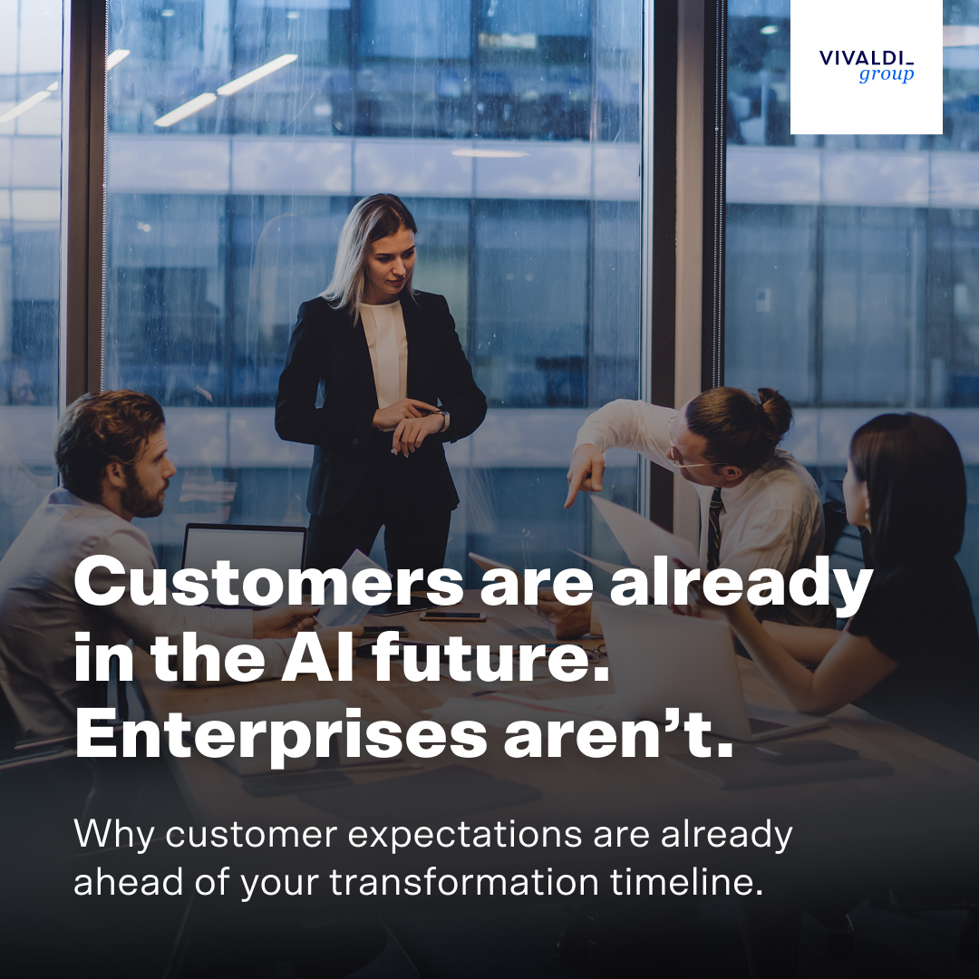 Your customers already live in an AI-first world.

Their expectations are set by the best AI they’ve used anywhere - not your industry.

When AI feels rigid, generic, or slow, trust erodes fast.

This isn’t a model problem. It’s a readiness problem
vivaldigroup.com/what-davos-rev…