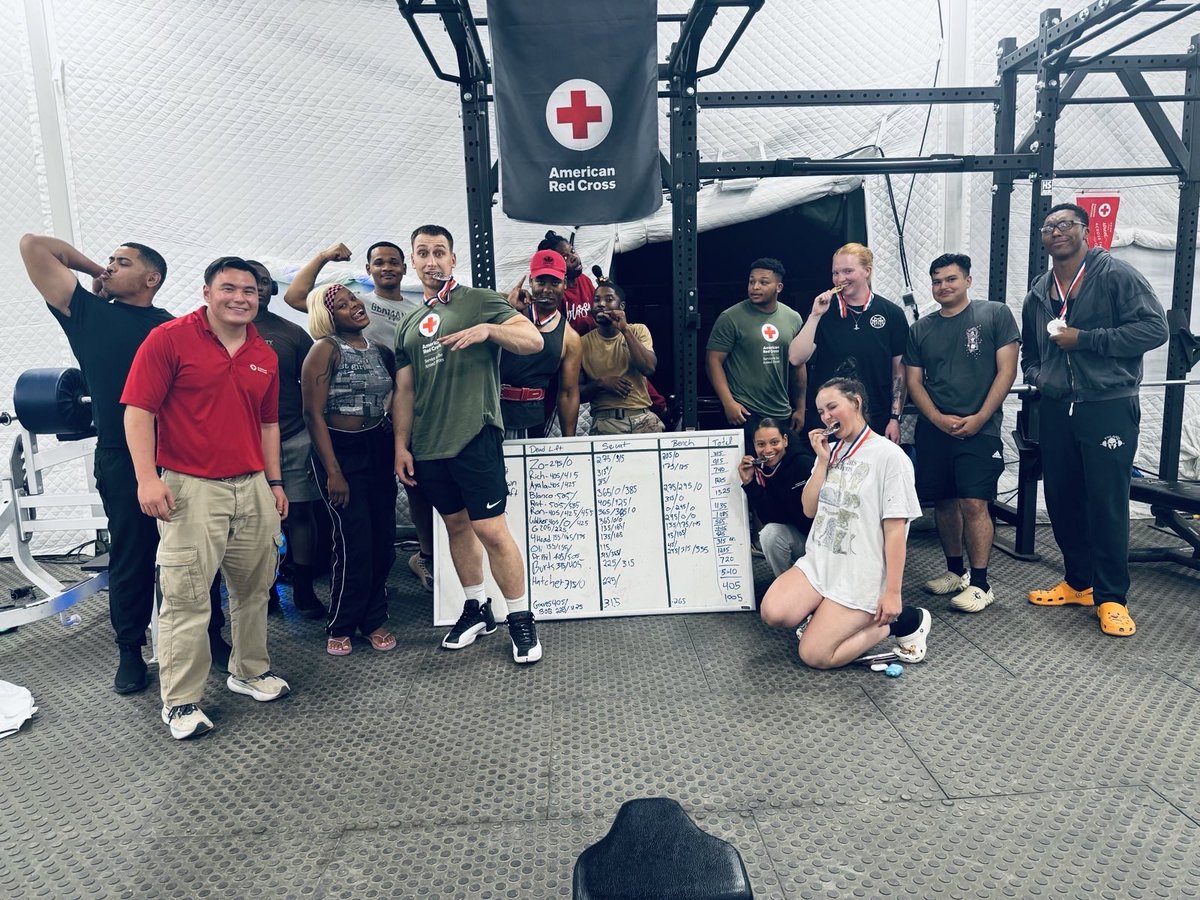 RedCross's tweet image. Our expeditionary staff members — like Andrew Yao — are making sure U.S. troops feel supported while overseas, even if that means answering the call at 3 a.m.

Andrew joined the @COWYRedCross as a Service to the Armed Forces program specialist in November 2023. Less than a year…
