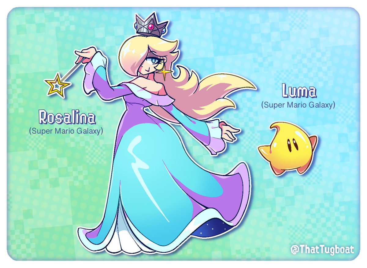 ThatTugboat's tweet photo. ROSALINA AND LUMA - Tug’s Super Mario Fanart

My favourite of the princesses and my favourite Mario character!!! Luma is also cute! https://t.co/1kjFNDMvdA