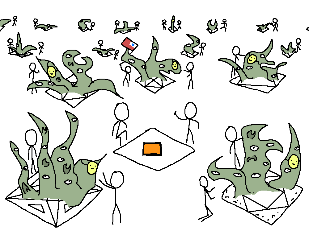 Just personally not building AI isn't enough to solve the whole problem - enough people are building AI, all around the world, that on the current path, someone, somewhere will. It helps at all, of course, but a good future will need a team effort. #shoggoth