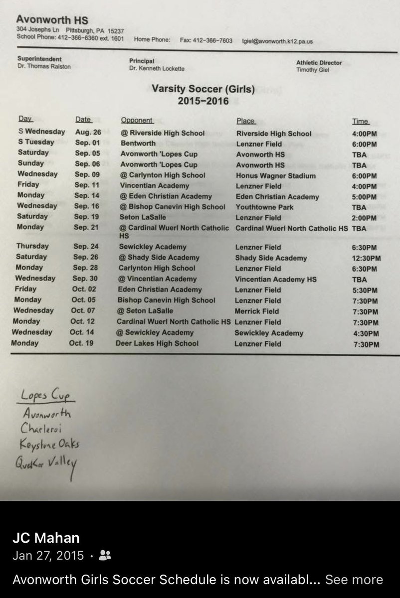 Avonworth Girls Soccer tweet media