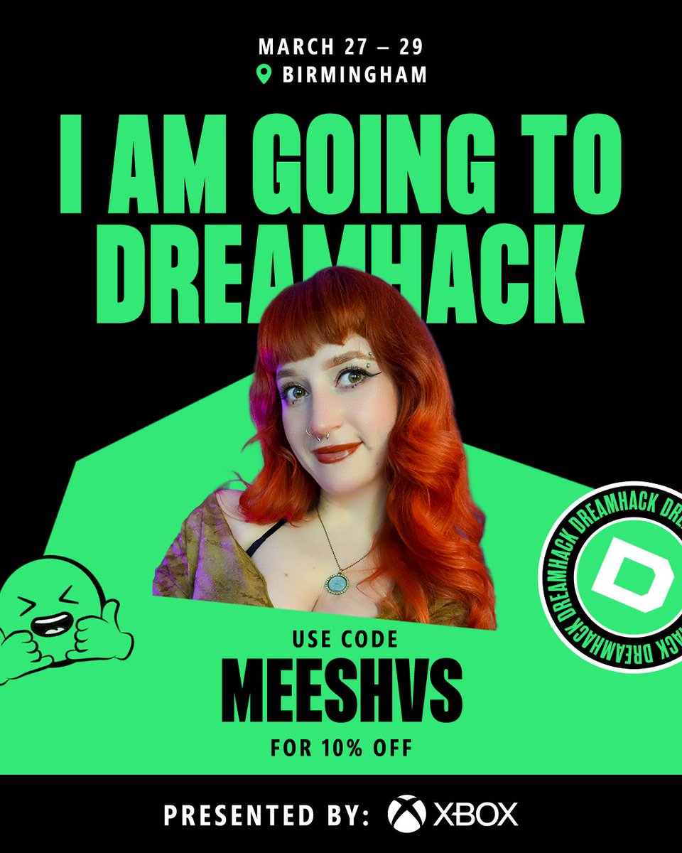 Meesh 🔜 Dreamhack tweet media