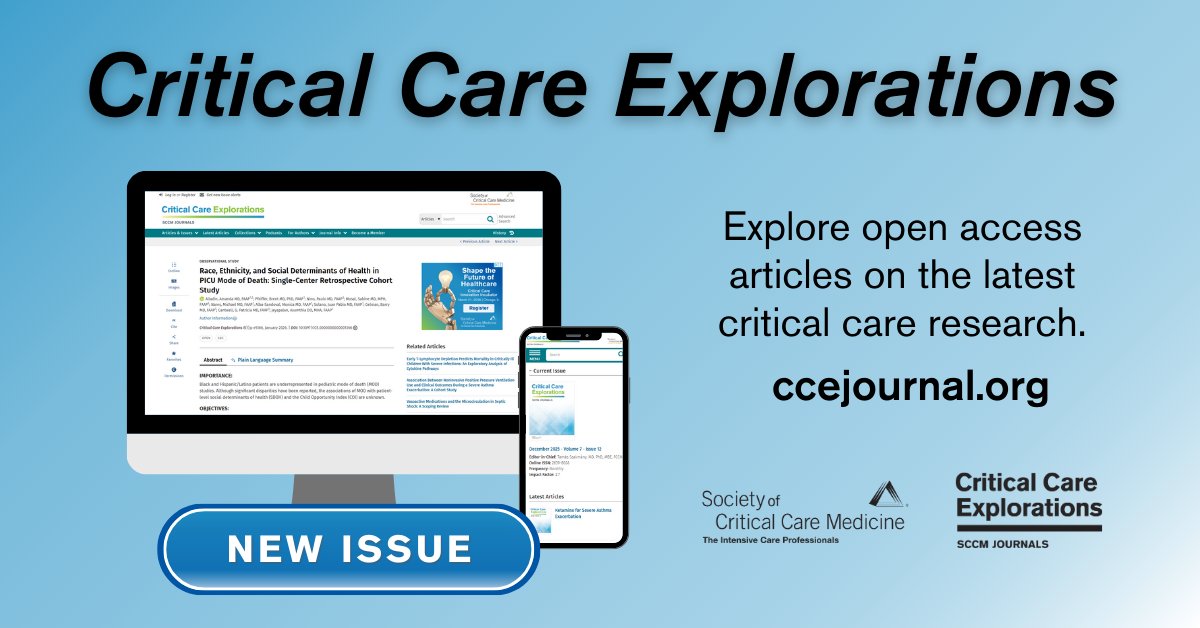 Critical Care Explorations tweet media