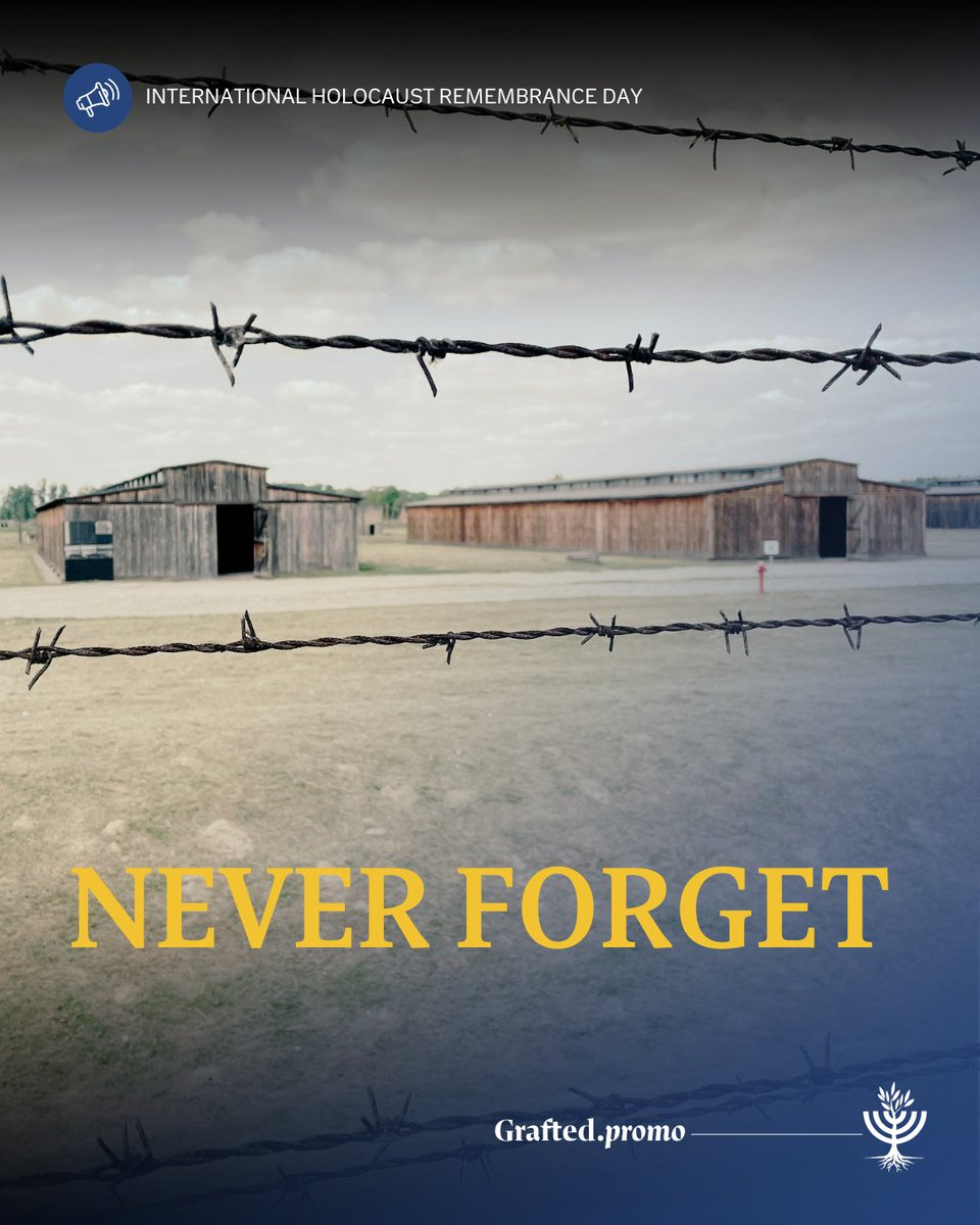 Today we remember the 6 million Jewish people who were murdered and we remember that the LORD says to them, "You are My people." (Numbers 6:27, Isaiah 51:16, Jeremiah 30:22, Ezekiel 37:27).