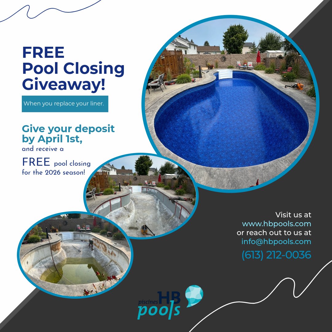 hbpools's tweet image. 🏡 Come See HB Pools at the Ottawa Home &amp;amp; Remodelling Show January 29th-February 1st
📍 EY Center Booth 1426 | 🗓️ Don’t miss out!

📞 Questions before the show? Call us at 613-212-0036
#OttawaHomeShow #IngroundPools #HBPools #PoolInstallation #LinerReplacement #BackyardGoals