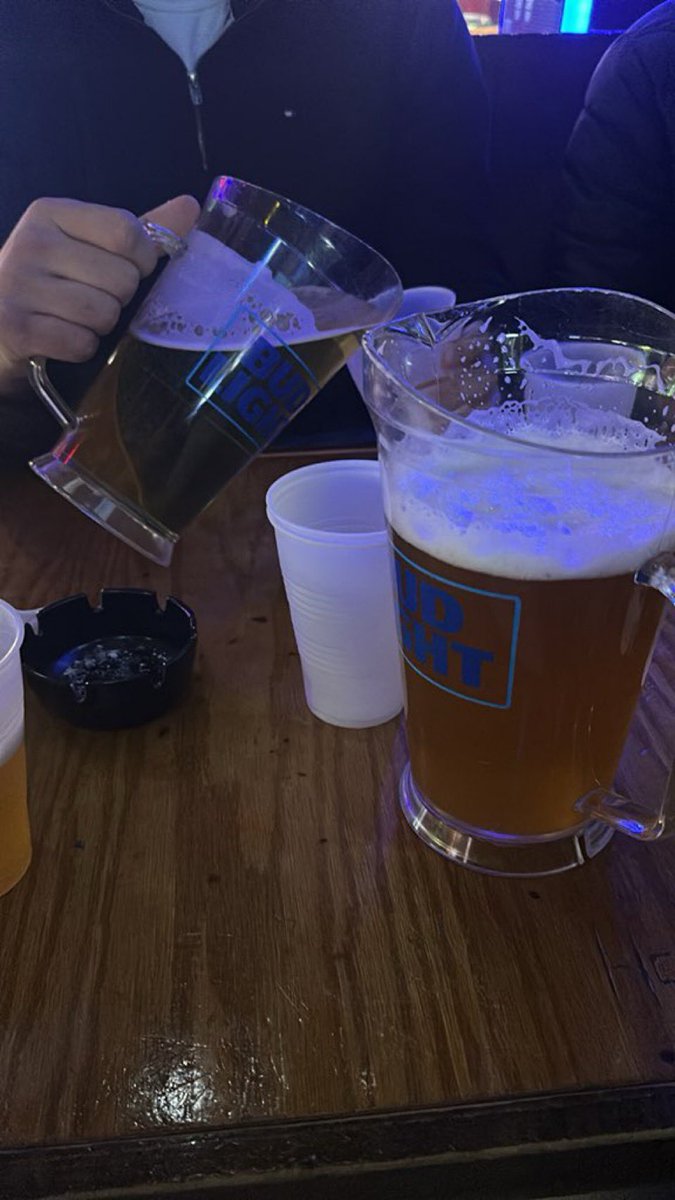 Cheapest pitcher here, with my buddies, more on the way, panic playing on touchtunes, gonna camp out here until trivia
