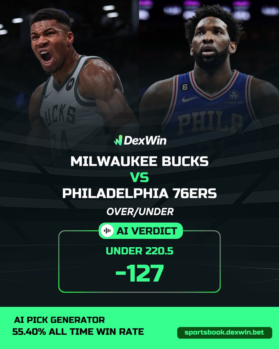 DexWin AI has locked in plays for Bucks vs 76ers and Blazers vs Wizards.  Get data driven Betting Predictions Today and Bet without Deposit to  maximize your edge. 🏀