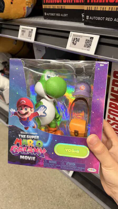 The new Super Mario Galaxy Movie 5” Yoshi figure! Spotted at Walmart.