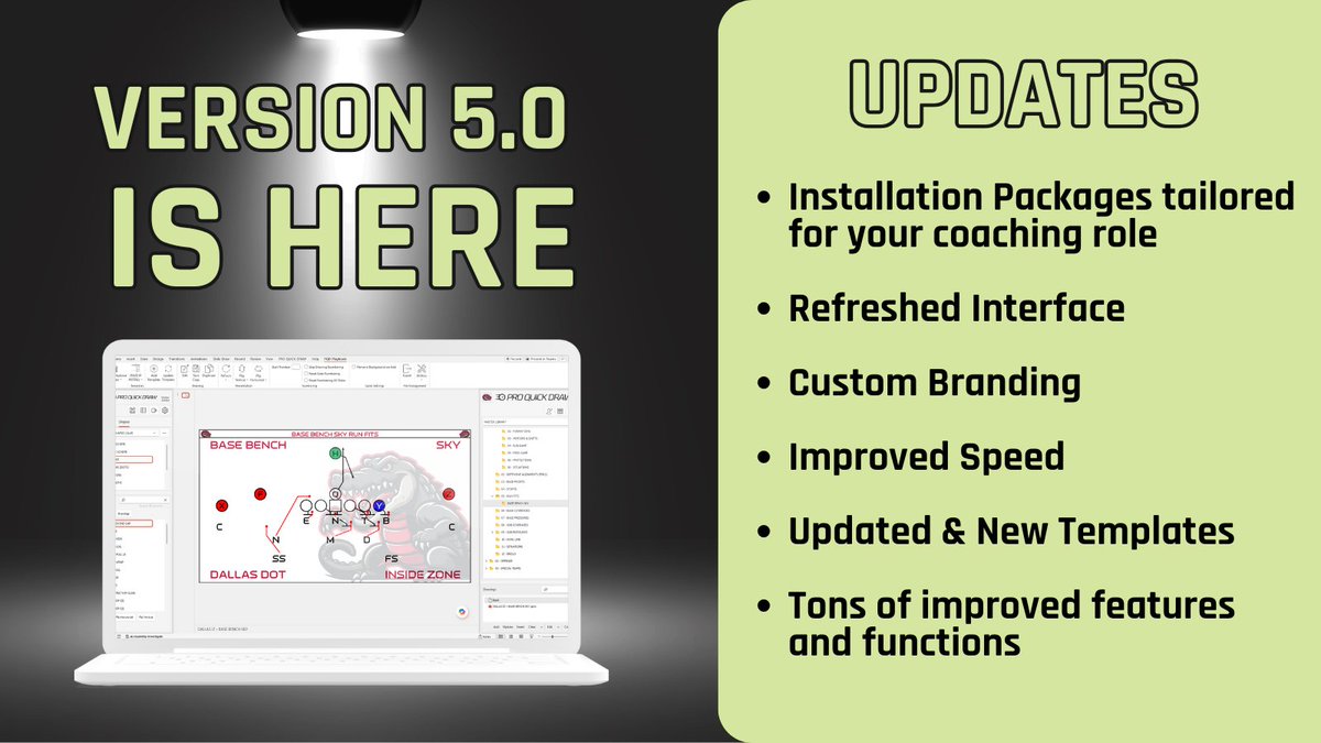 Current PC Users: you may now download our exciting 5.0 version! Read more about all our new features ⤵️
proquickdraw.com/help/5.0

💻 If you have automatic downloads enabled, be sure to select "New Version Available" inside PQD. Rest assured, when you update, your templates, play