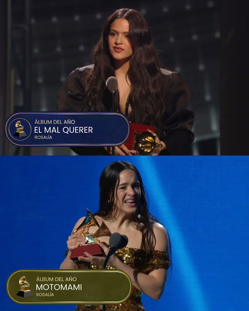 dos aoty y ahora con lux vamos por el tercero, rosalía, siempre serás histórica e insuperable