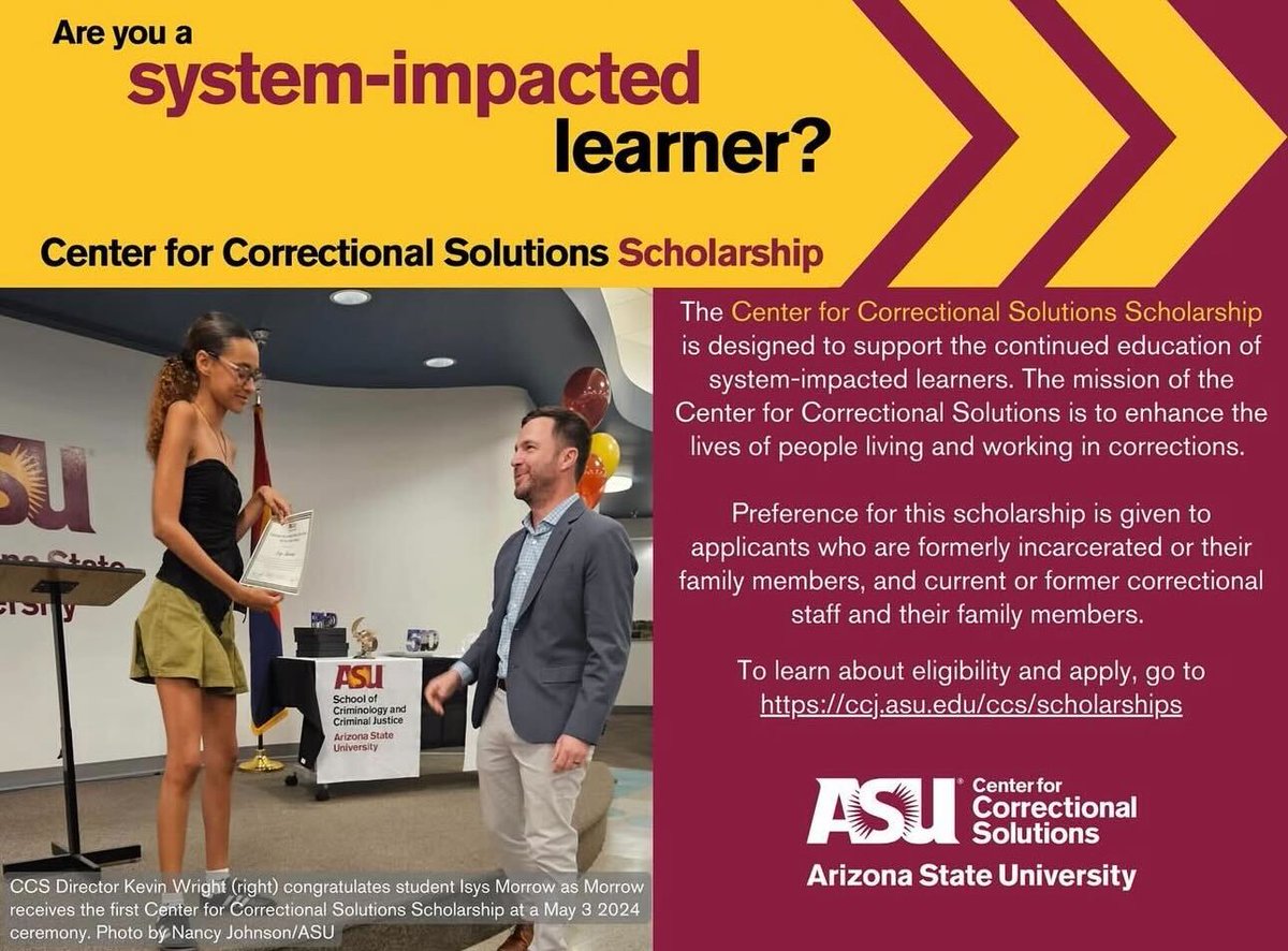 ASU Center for Correctional Solutions tweet media
