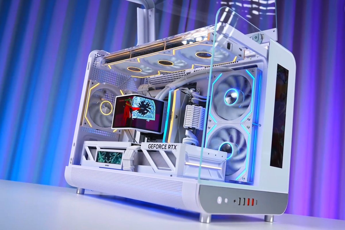 XPCMTeam's tweet photo. White X-GAMERX Phantom Wing PC Build by 我是机叔

#pcbuild #pcsetup #pcmodding #gamingpc #custompc #xpcm #colorful #GamingPCBuilds #PCBuilding #GamingPC #GamingLife #GamingLifestyle #GamingMadeCOLORFUL #COLORFULTechnology https://t.co/L103AAkeAU