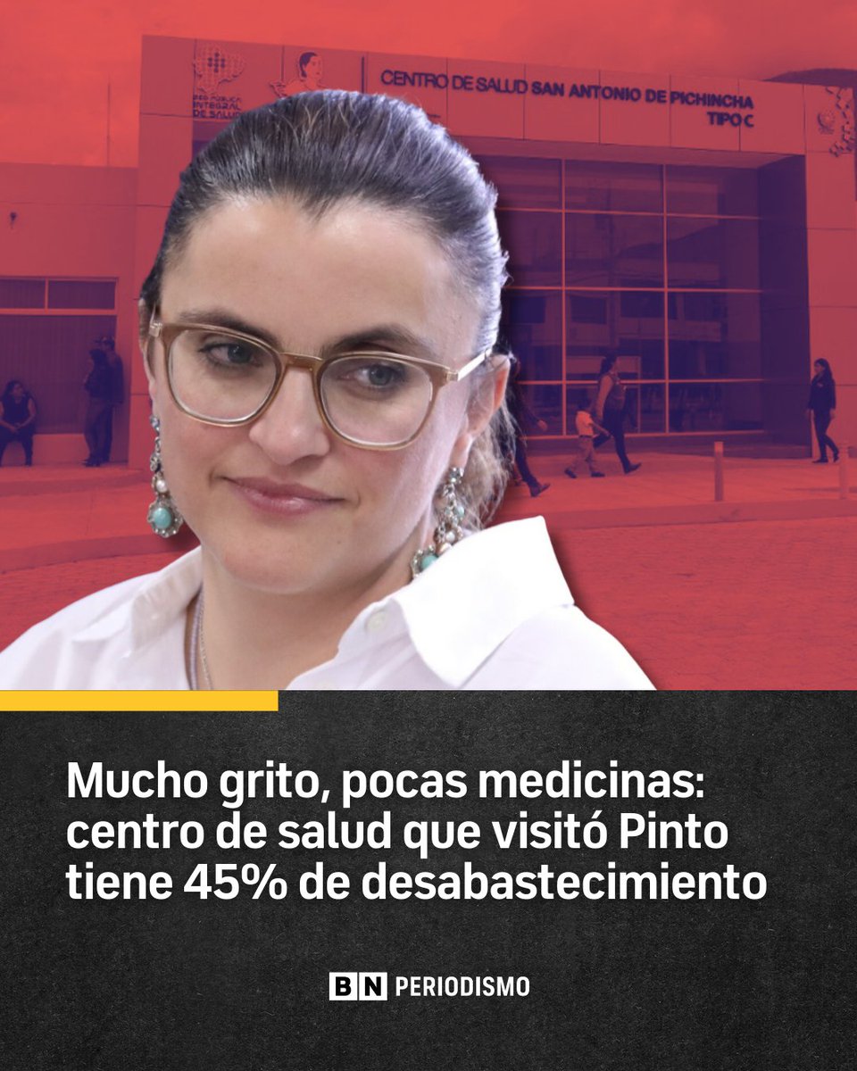 Un reportaje de Ecuavisa evidenció que el Centro de Salud de San Antonio de Pichincha, en el norte de Quito, enfrenta un desabastecimiento de medicamentos del 45 % y un déficit de personal médico, factores estructurales que limitan la atención a los pacientes. La situación quedó