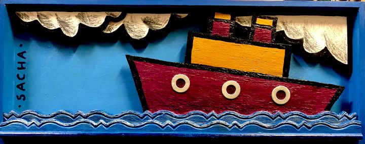 Art of the Day! "Et vogue le navire". Buy at: ArtPal.com/sacha-schwarz?…