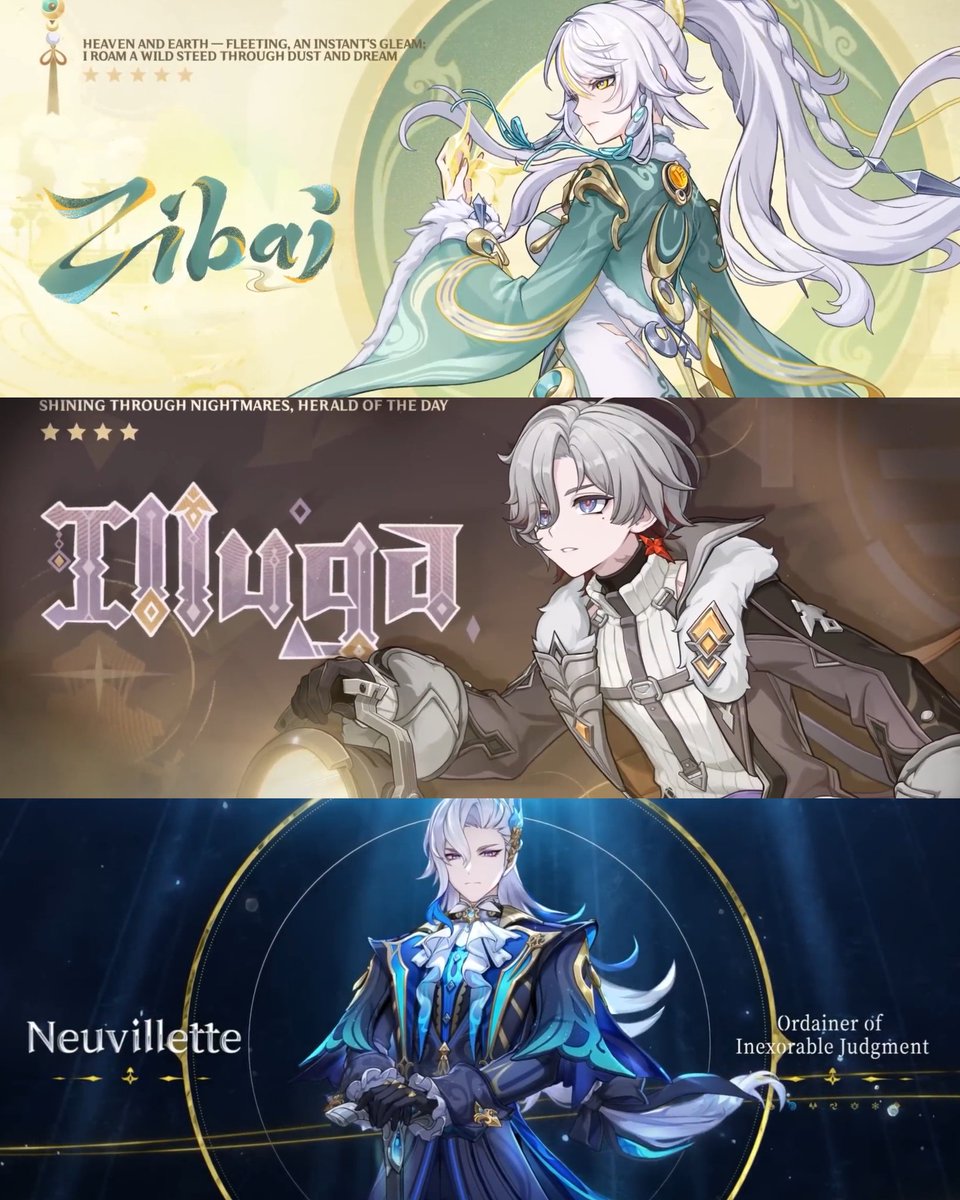 1 week left until Zibai and Neuvillette's banners arrive!

#GenshinImpact
