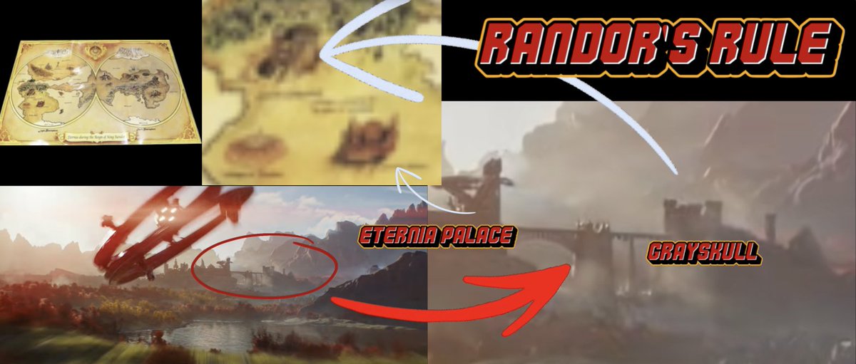 I thought Grayskull was also FURTHER away from Palace, then I found the 'Classics' map and it shows them closer together.