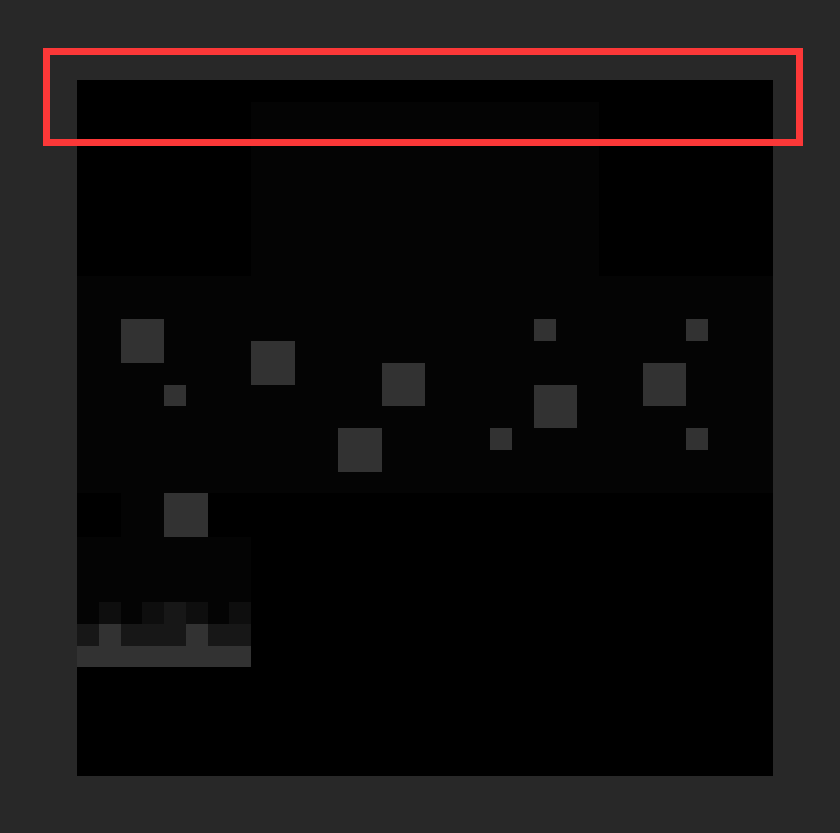 Got it...
This time they didn't use the TGA image; instead, they moved the entire emissive channel down by 1px.