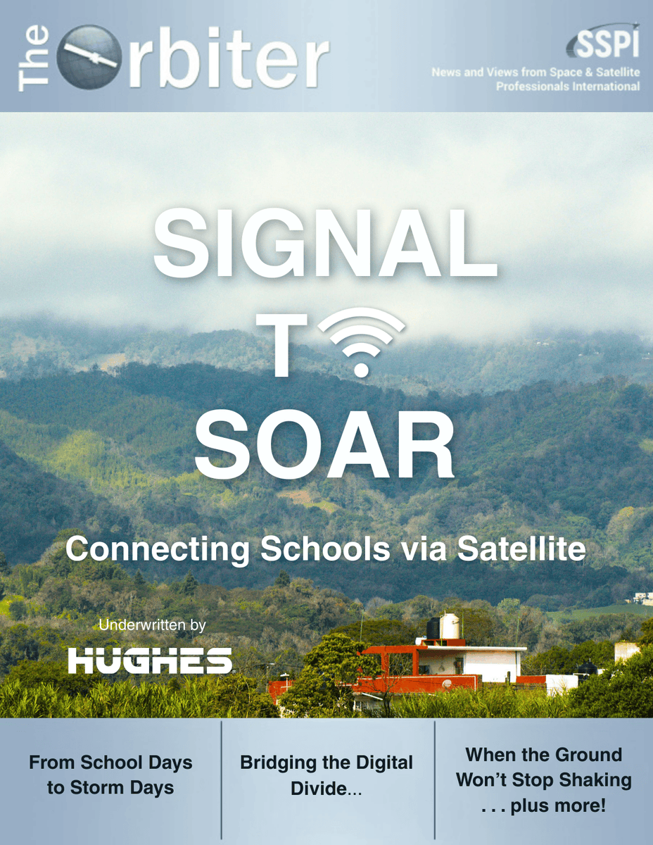 sspi's tweet photo. Now Available: The Orbiter - Signal to Soar: Connecting Schools via Satellite
Learn more and read here: https://t.co/OWra52Zxmw
The Orbiter is the official news magazine of SSPI. The January 2026 Edition was Underwritten by Hughes.
#SSPI #TheOrbiterJan2026 https://t.co/cRX6g6LDZh