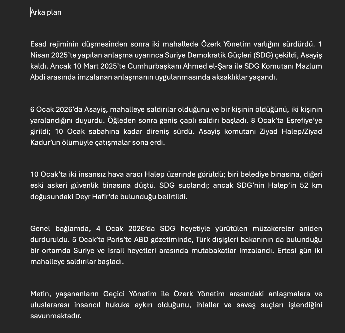 VoiceRojava's tweet image. HTŞ'nin halep şexmeqsud ve eşrefiye saldırılarının sonuçları bir rapor olarak yayınlandı. 5
arka plan