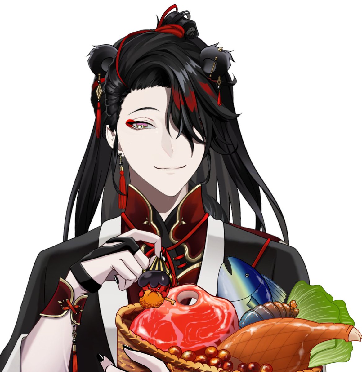 Vox_Akuma's tweet photo. otsurigueur! we maxed out classic cooking and got teleported to an island of hot babes? what is this game even about man https://t.co/j2ovAe9ulM