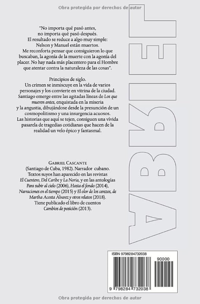 proyectoKTP3's tweet photo. «Las historias que aquí se tejen, consiguen una vívida pasarela de tragedias cotidianas que hacen de la realidad un hecho épico y fantasmal».

«Los que mueren antes», un texto (novela) de Gabriel Cascante.

#ktp3
#novela 

Link de Amazon: https://t.co/sN0piDWhbb: Libros https://t.co/Swl6HMNAgZ