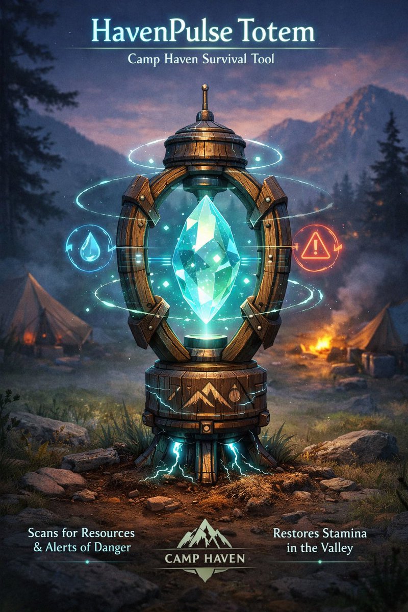 salimpuasad's tweet photo. @DataHaven_xyz Survival Tool Just dropped my Camp Haven Survival Tool on testnet and im obsessed haha 🌲🔥 Its basically a smart multi tool that scans data signals tracks resources and keeps you alive in chaos. Built for explorers fr. https://t.co/lke8NaLKpX