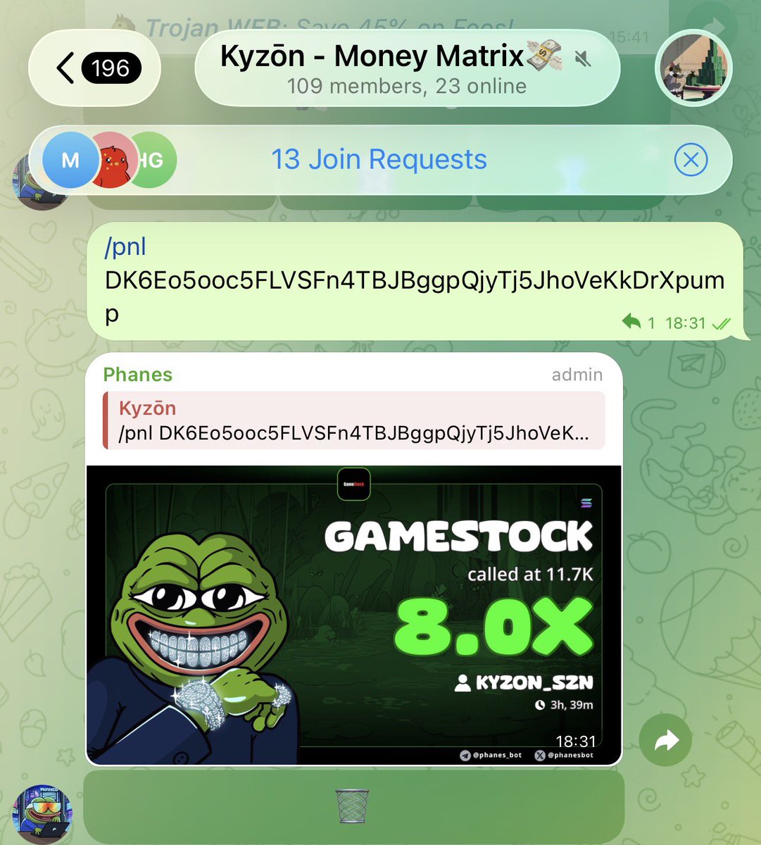 $GAMESTOCK>>15x 
We saw it first, we called it early, Nothing beats catching the move before it trends. We caught it early in my TG at 11k MC. ATH 94k MC 

Join for more early calls -> t.me/Frontrunners_T…

Join the winning circle now