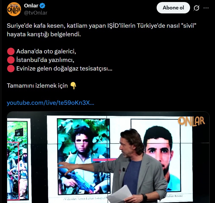 FotoHaber - IŞİD'le mücadele kapsamında IŞİD'lilere TC kimliği ve Türkiye'de çalışma imkanı sunan AKP: ''Hele bir emekli olsunlar o zaman görecekler...'' zaytung.com/fotohaberdetay…