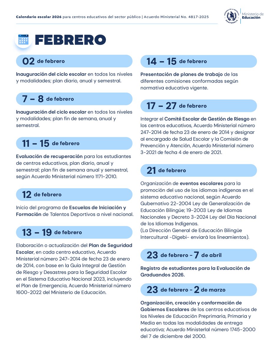 Mineduc Guatemala tweet media