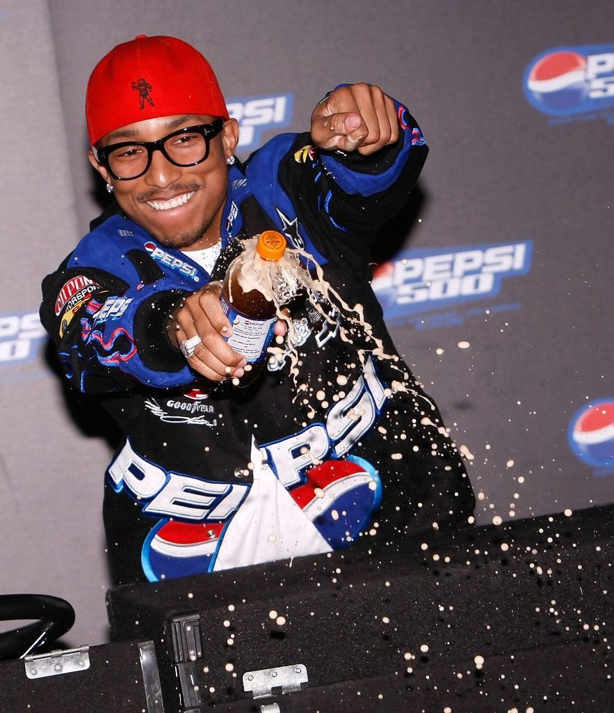Pharrell at the Pepsi event (2008)