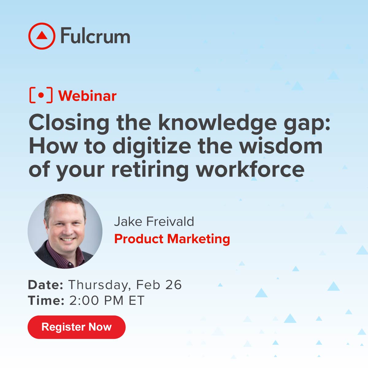 fulcrumapp's tweet photo. 📅 TOMORROW: Learn how to digitize field wisdom before it walks out the door.

Discover how digital SOPs preserve tribal knowledge at scale.
🕑 Feb 26 | 2 PM ET
🎟️ https://t.co/7jKo0mU4Sn
#KnowledgeCapture #FieldOps #DigitalSOPs #WebinarReminder https://t.co/OTnF8tm51o
