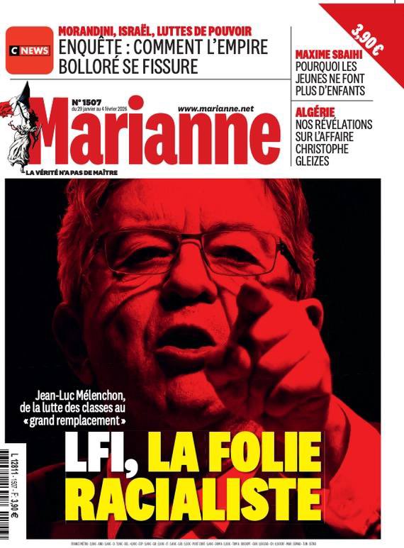 Comment, sous l’impulsion de Mélenchon le "grand remplacement" est passé directement de fantasme pour blancs effrayés à celui de projet politique pour "racisés". 
De la lutte des classes à la lutte des "races". 🤦🏽‍♀️
<a href="/MarianneleMag/">Marianne</a>
