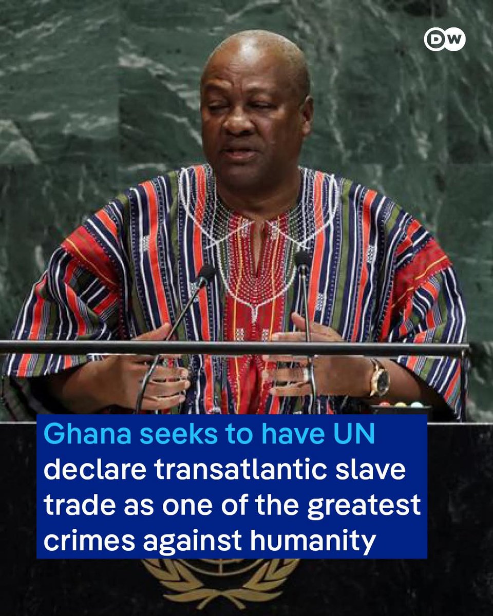 Ghana is set to file a resolution at the United Nations on March 25, 2026, to have the transatlantic slave trade declared as one of the greatest crimes against humanity. President John Mahama has led the African Union's call for reparations, demanding that former colonial powers